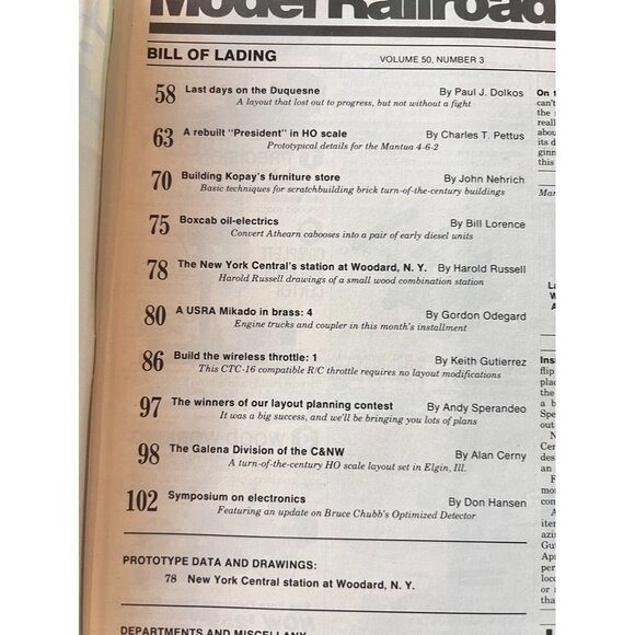 Vintage Model Railroader Magazines 1983 Issues: December March October - Picture 3 of 7